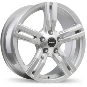 Fast Wheels – Bullseye – Silver – 17″x7.5″ 42mm – All weather Wheels – F233N-1775-65HE+42F661